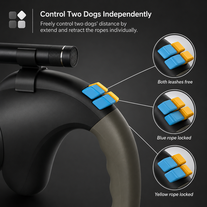 TwinLeash™ 2.0 - up to 51 lbs per Dog